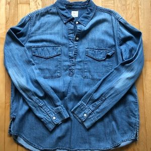 Gap chambray denim blouse - size L